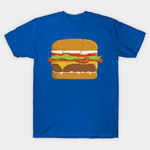 Pixel Burger T-Shirt by TroytlePower